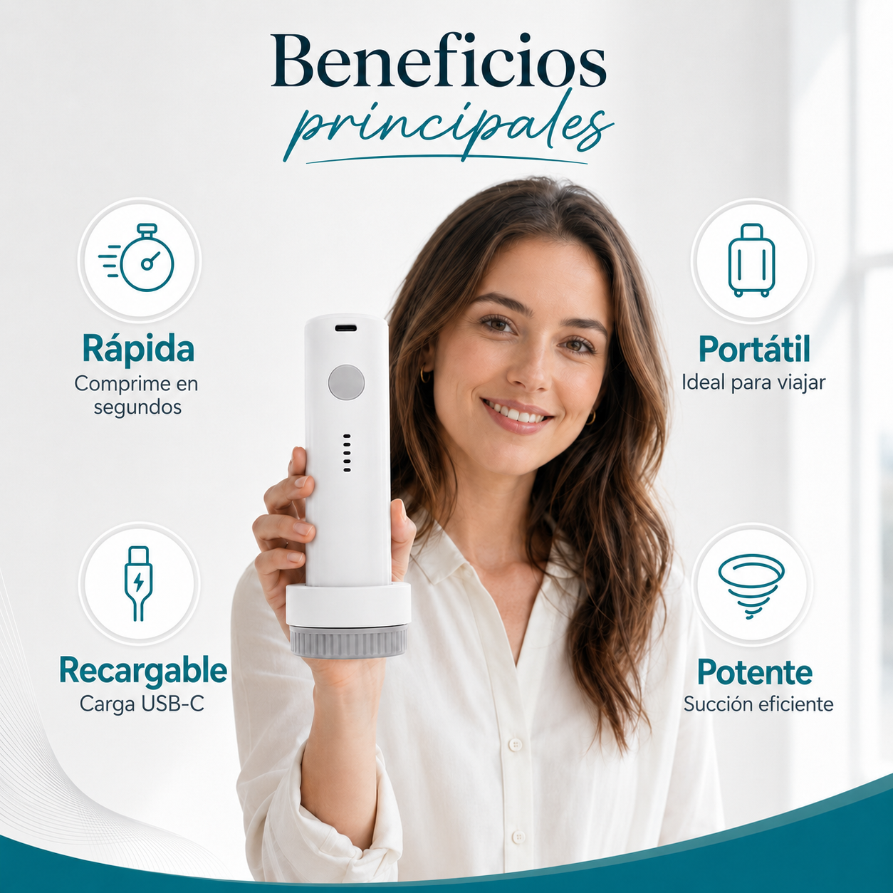 Kit Organizador al Vacío Klavia  Bomba Eléctrica