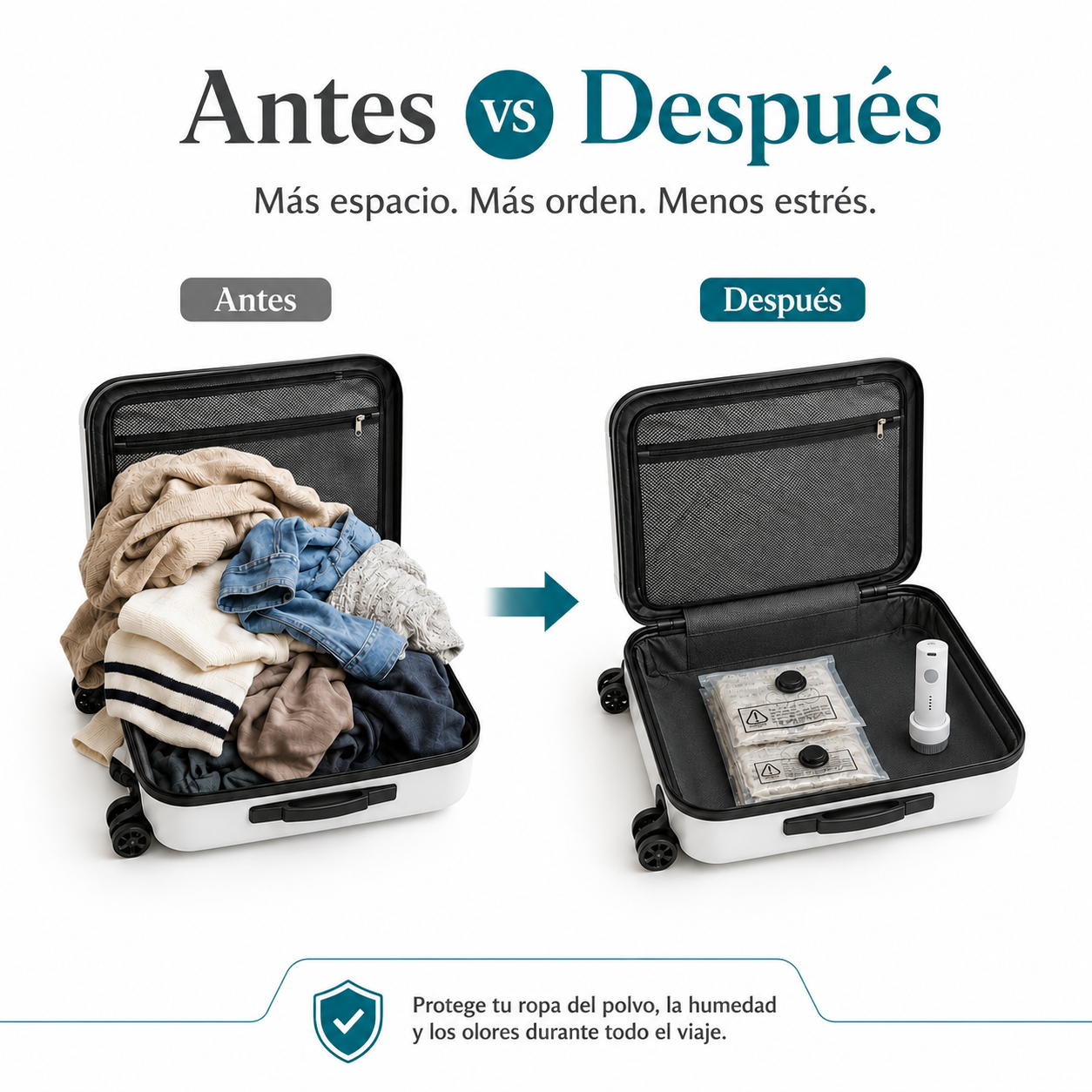 Kit Organizador al Vacío Klavia  Bomba Eléctrica